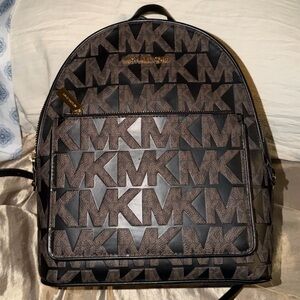 Michael Kors Monogram Black and Brown Men's Backpack